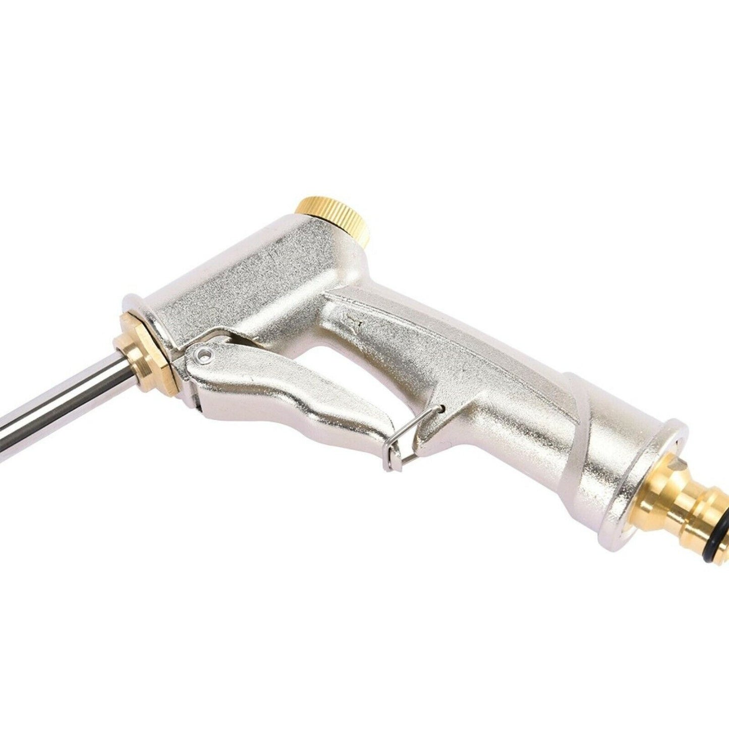 High Pressure Water Spray Gun Brass Nozzle Garden Hose Pipe For Lawn Car Wash N