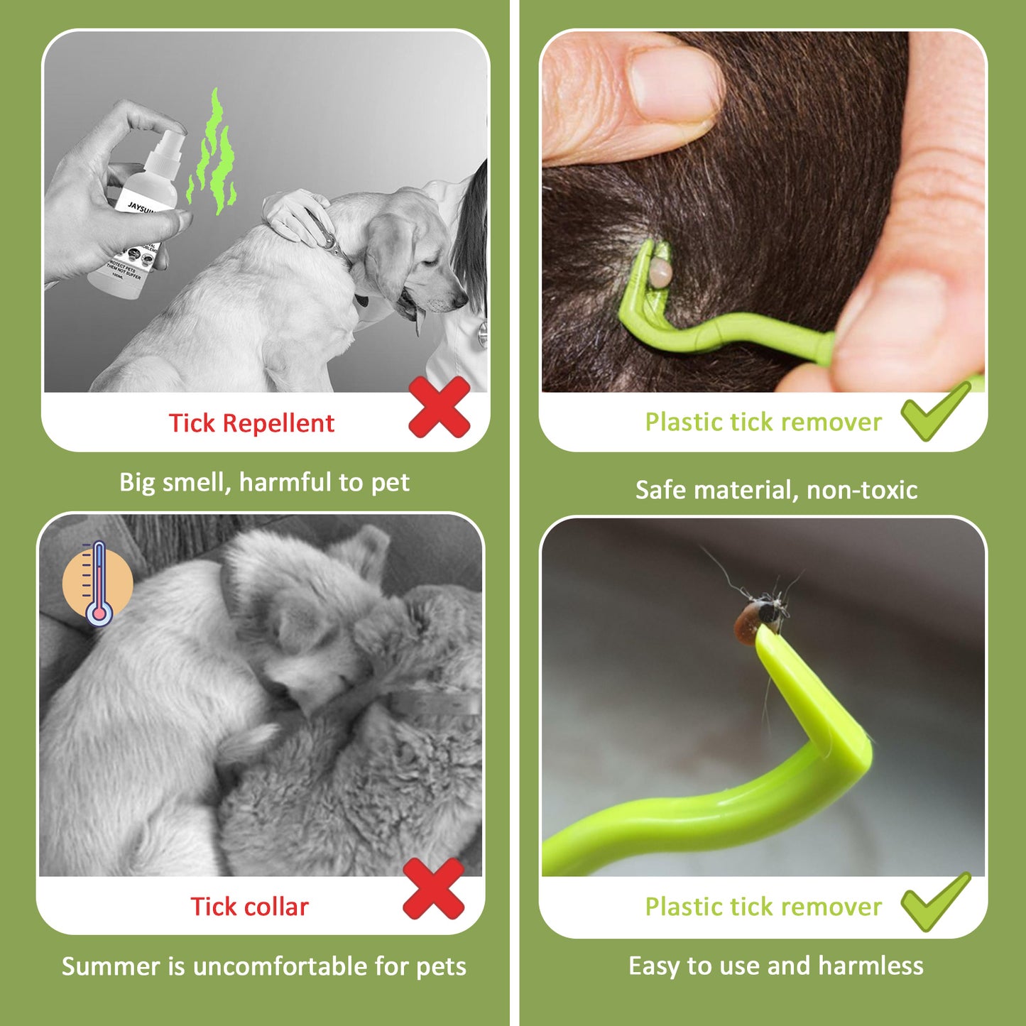 Tick Remover Tool For Dogs - Painlessly Tick Remover For Humans And Cats Pets, 3 Pcs