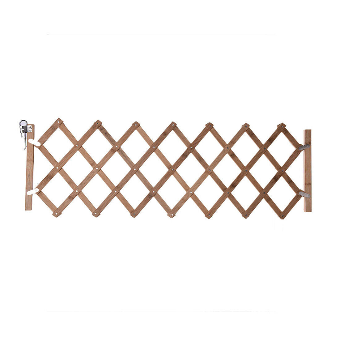 Baby Safety Fence Expanding Portable Wooden Pet Dog Freestanding Trellis Gate UK