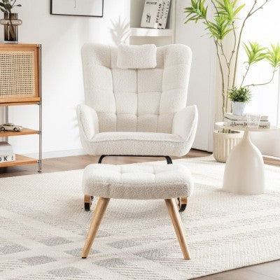 Rocking Chair Rocker Chair Single Recliner Casual Lounger Lounge Chair Cushion For Living Room Bedroom