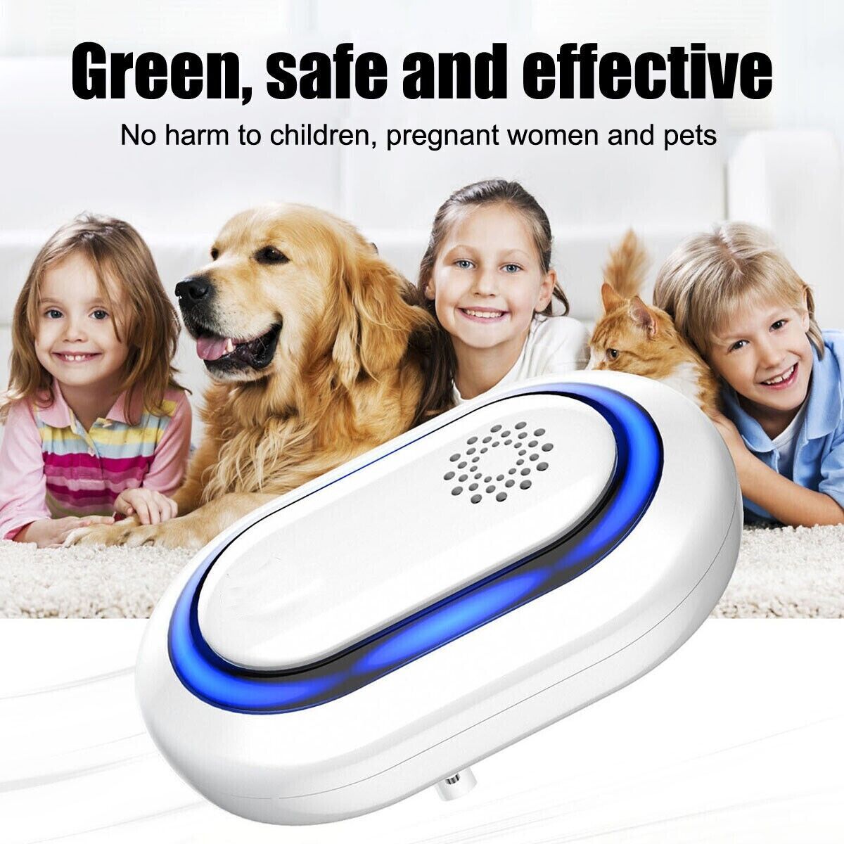 Ultrasonic Pest Insect Rodent Repeller Electronic Plug-In Mice Rat Cockroach Bug