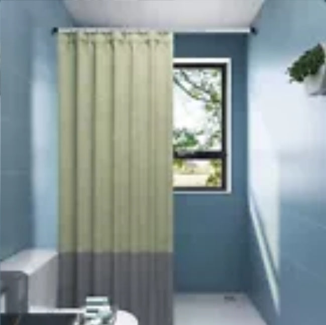 50-410cm Shower Curtain Rail Pole Heavy Duty Extendable Tension Rod No Drilling