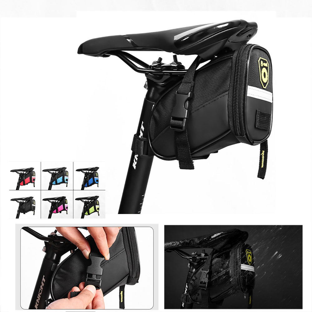 Waterproof Saddle Bag, Strap Mount Seat Pack, Bike Seat Bag, Bicycle Saddle Bag, Cycling Bag For Mountain Road Bikes