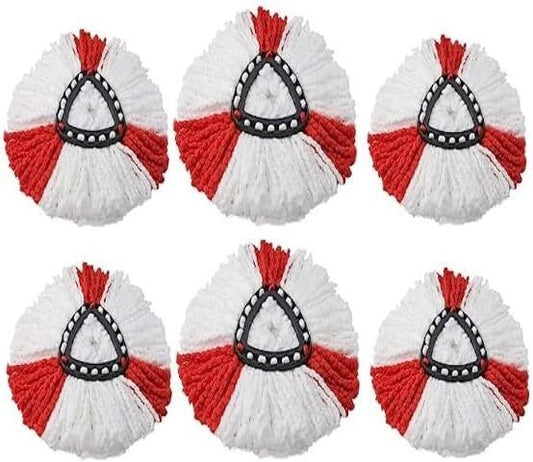 6x Replacement For Vileda Mop Heads Refill Turbo Microfibre Spin Mop Easy Wring