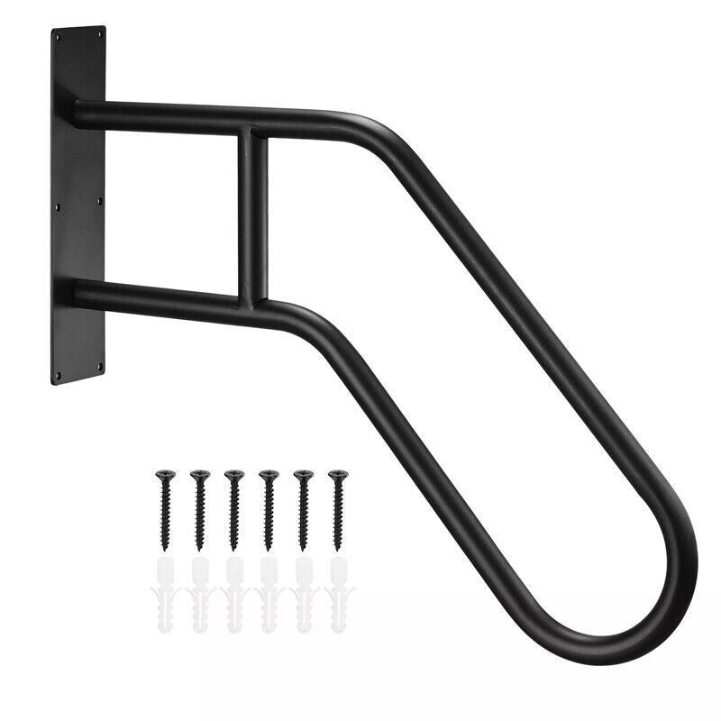 Heavy Duty Non-Slip Handrails For Outdoor 1-3 Step, Wall Mount Stair Hand Rails