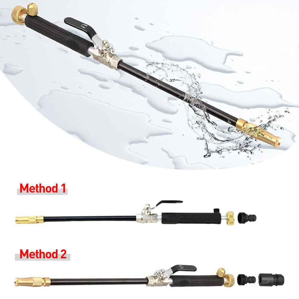 High Pressure Power Washer Wand 3 Spray Nozzles Garden Car Water 2 Connectors UK
