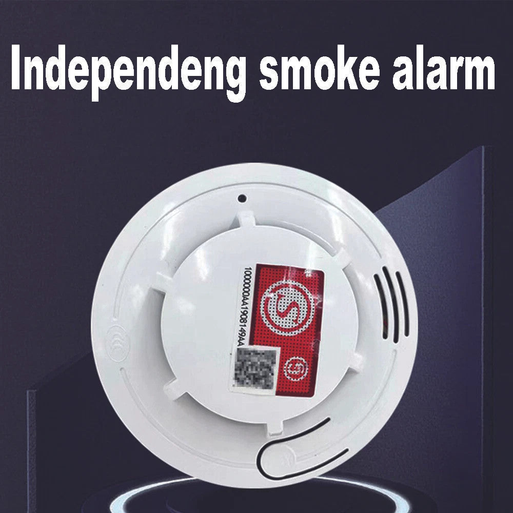 2 X Home Fire Alarm Smoke Detector Gas Sensor Twin Pack With Batteries