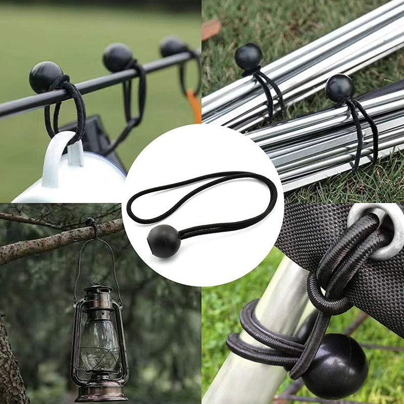 10  20  Bungee Ball Cords Heavy Duty Tarp Bungees Ties Elastic Tie Down Straps
