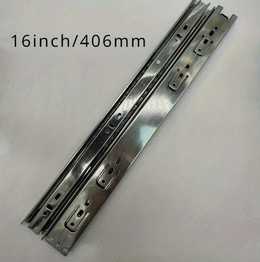 10-16 Heavy Duty Cold Rolled Steel Full Extension Ball Bearing Drawer Slides