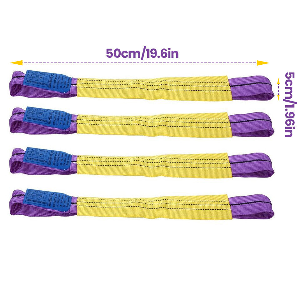 4pcs Truck Car Tire Wheel Link Straps Trailer Recovery Ratchet Tie Down Straps