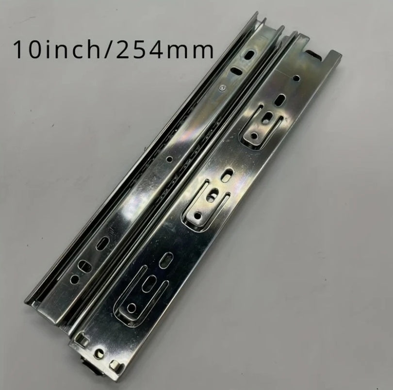 10-16 Heavy Duty Cold Rolled Steel Full Extension Ball Bearing Drawer Slides