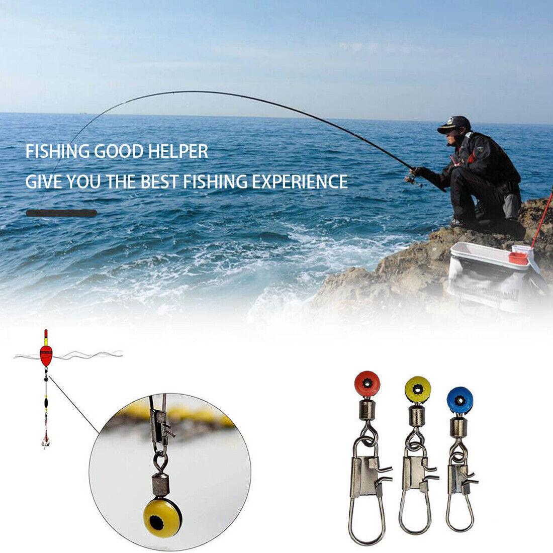 160pcs Carp Fishing Tackle Accessories Kit Lead Clips Carp Swivels Hooks Beads