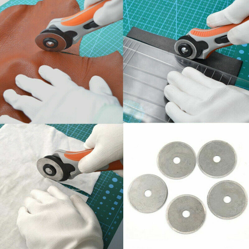 10PCS 45mm Rotary Cutter Replacement Blade Roller Cutter Blade Sewing Cutting A
