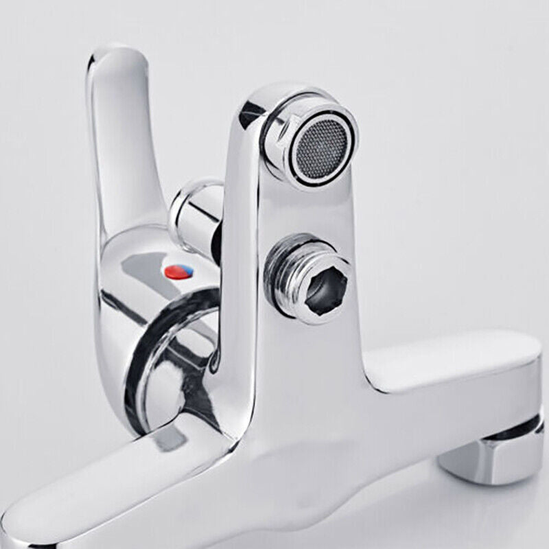 Luxury Bathroom Chrome Sink Bath Filler Tap Shower Mixer Taps With Hand Held Set
