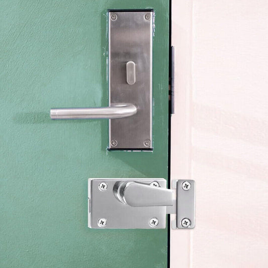 Satin Indicator Bolt Vacant Engaged Bathroom Privacy WC Toilet Lock Satin-Nickel