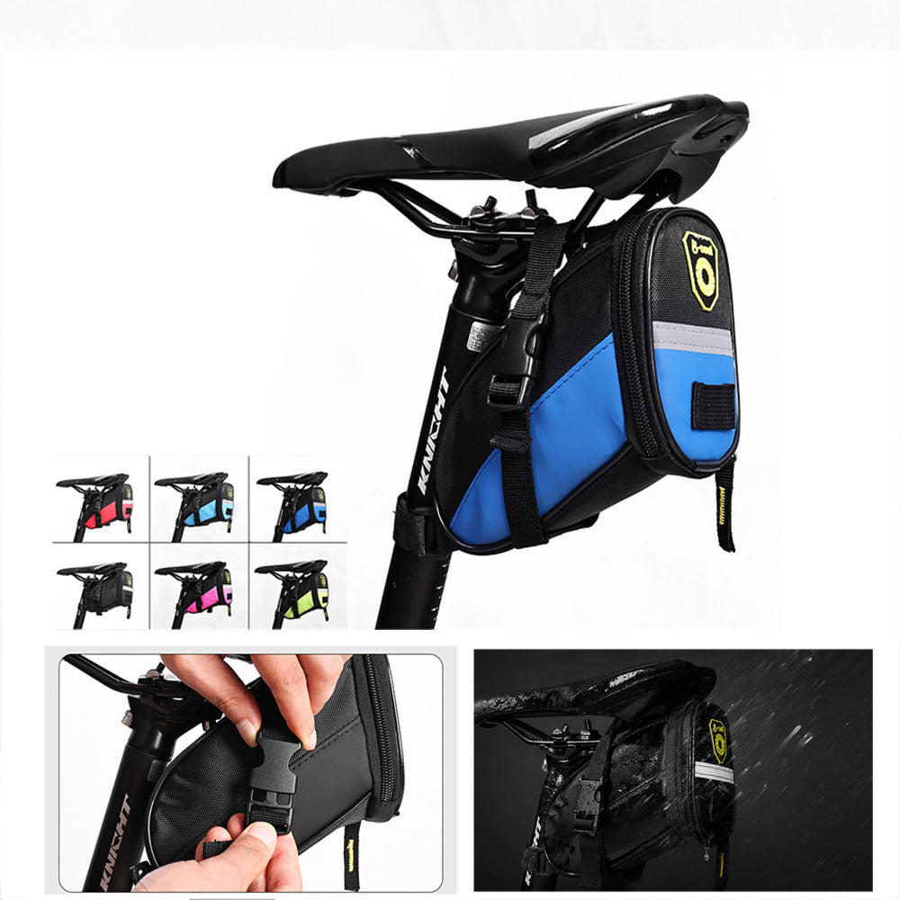 Waterproof Saddle Bag, Strap Mount Seat Pack, Bike Seat Bag, Bicycle Saddle Bag, Cycling Bag For Mountain Road Bikes