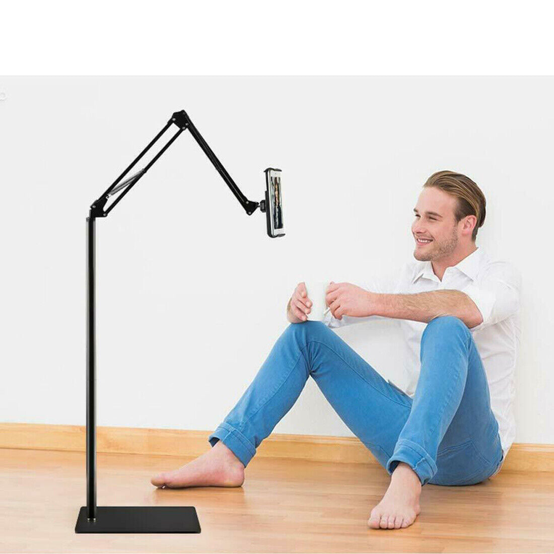 Universal 360 Adjustable Floor Stand Holder For Tablet  IPad  Phone 3.5  11in