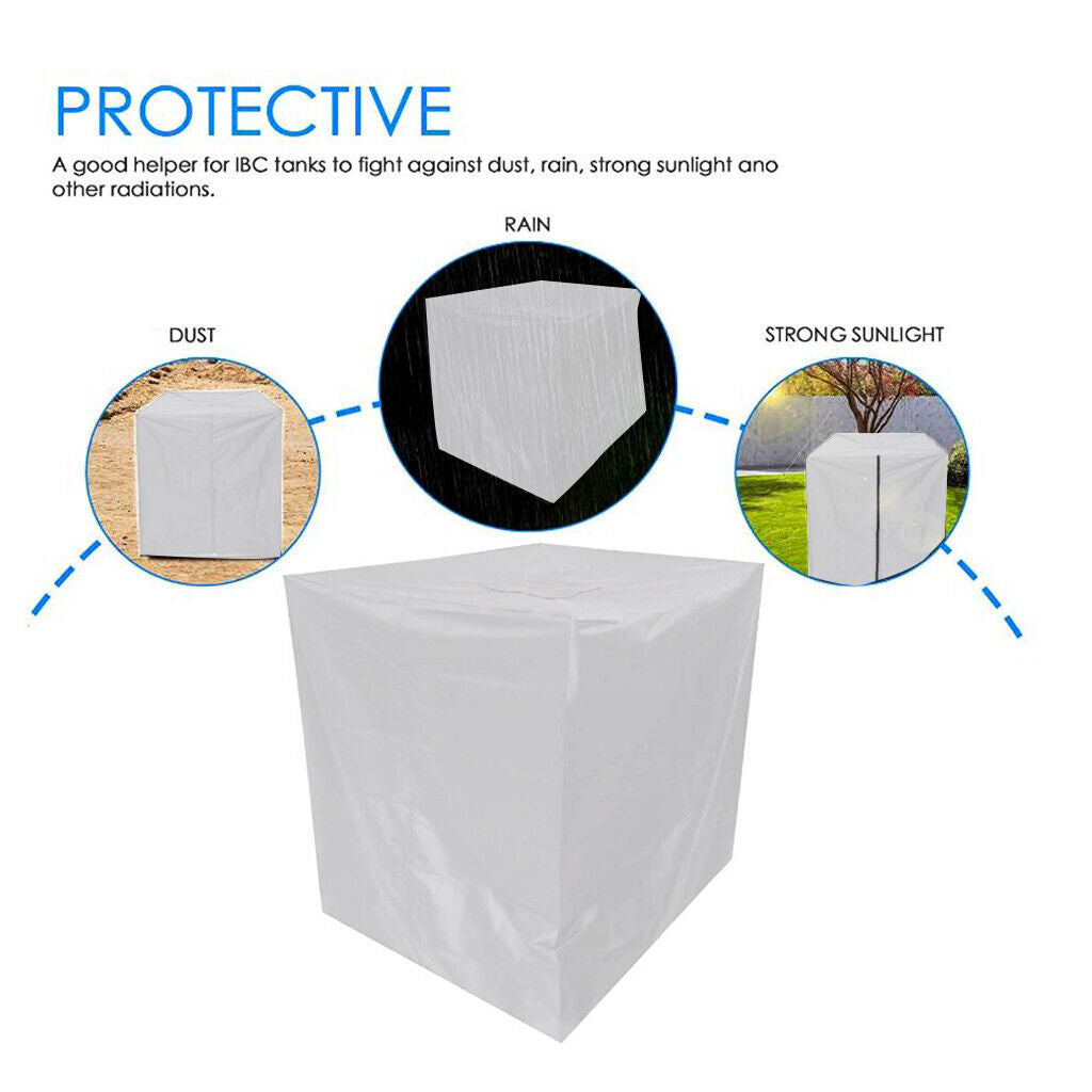 210D Cover Sun Protective Hood Rain Water Tank  IBC Container Foil Cover UK