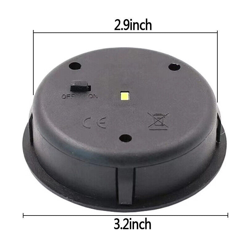 2PCS Garden Solar Powered Replacement Round LED Light Box Fit For Lantern Lamp