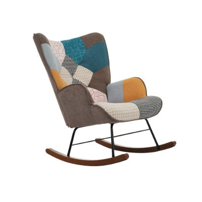 Rocking Chairs, Leisure Chairs, Front And Rear Rocking Chairs With Splicing, Living Room Chairs, Leisure Chairs With Footrest