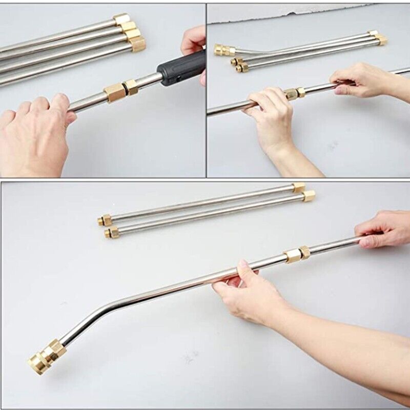 Gutter Cleaning Tool Pressure Washer Extension Wand Lance Set With 5 Nozzle Tips