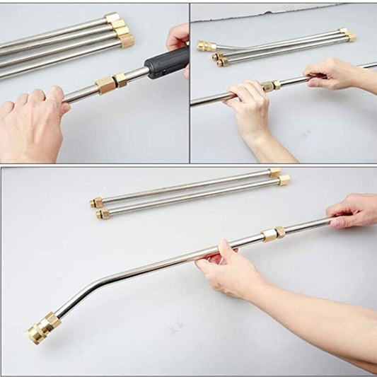Gutter Cleaning Tool Pressure Washer Extension Wand Lance Set With 5 Nozzle Tips