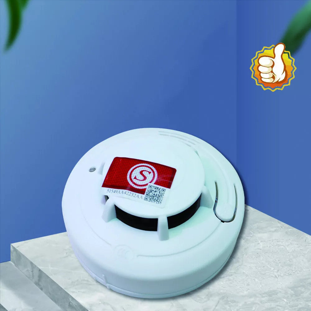 2 X Home Fire Alarm Smoke Detector Gas Sensor Twin Pack With Batteries
