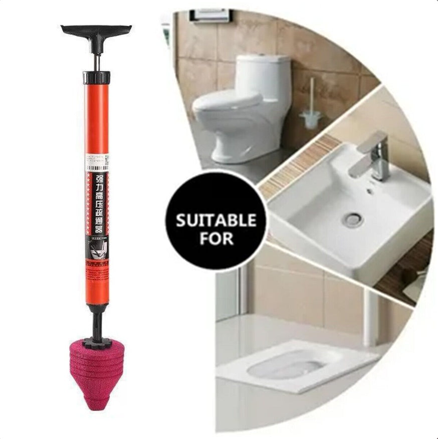 1-2 Pcs Toilet Plunger Stainless Toilet Clog Remov High Pressure Toilet Unblock