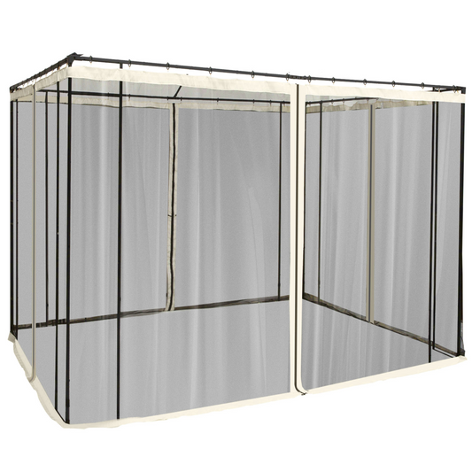 302 x 207cm Universal Replacement Gazebo Mesh Netting Screen Walls